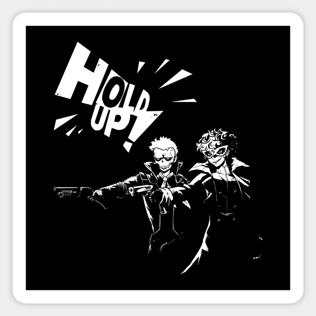 HOLD UP! Sticker by KnuckleCrackle